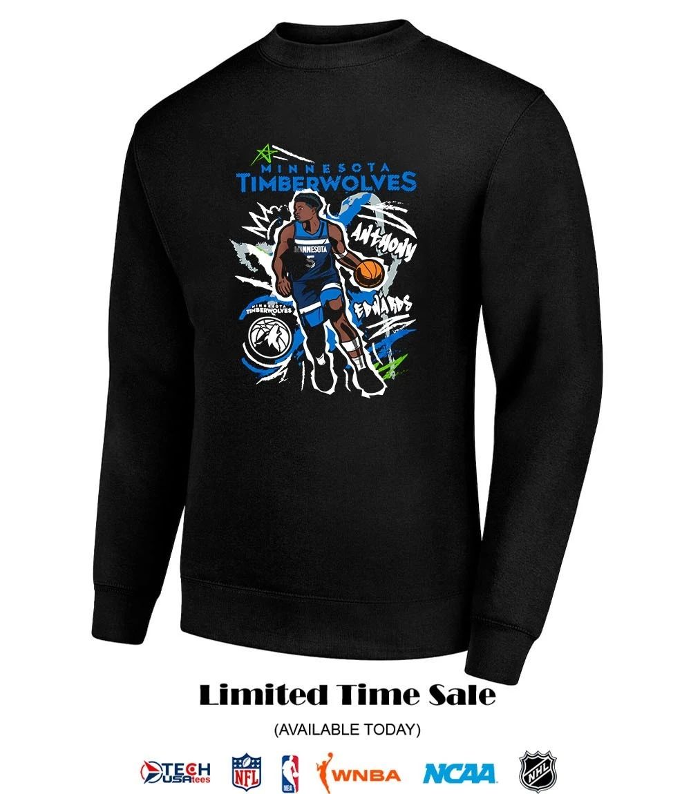Anthony Edwards Minnesota Timberwolves Basketball graphic shirt