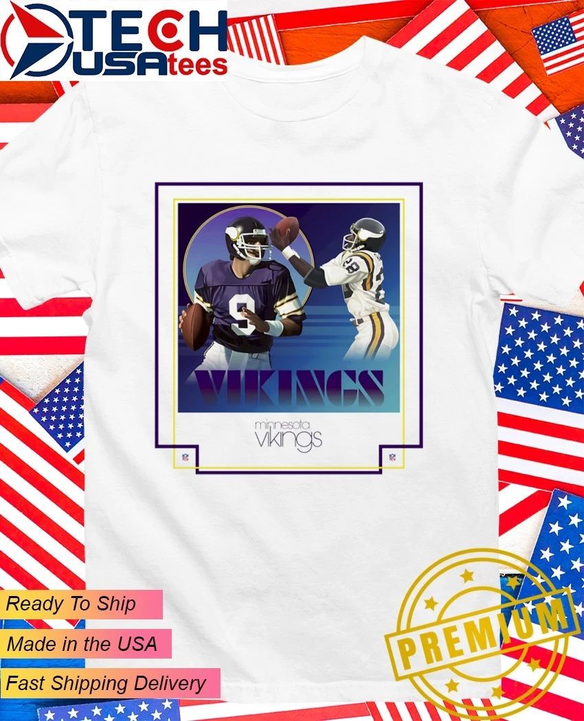 Tommy Kramer and Ahmad Rashad Minnesota Vikings shirt