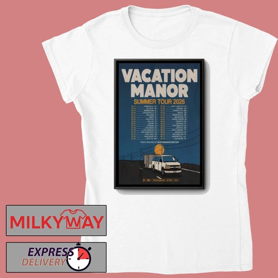 Vacation Manor Summer Tour 2026 Poster shirt