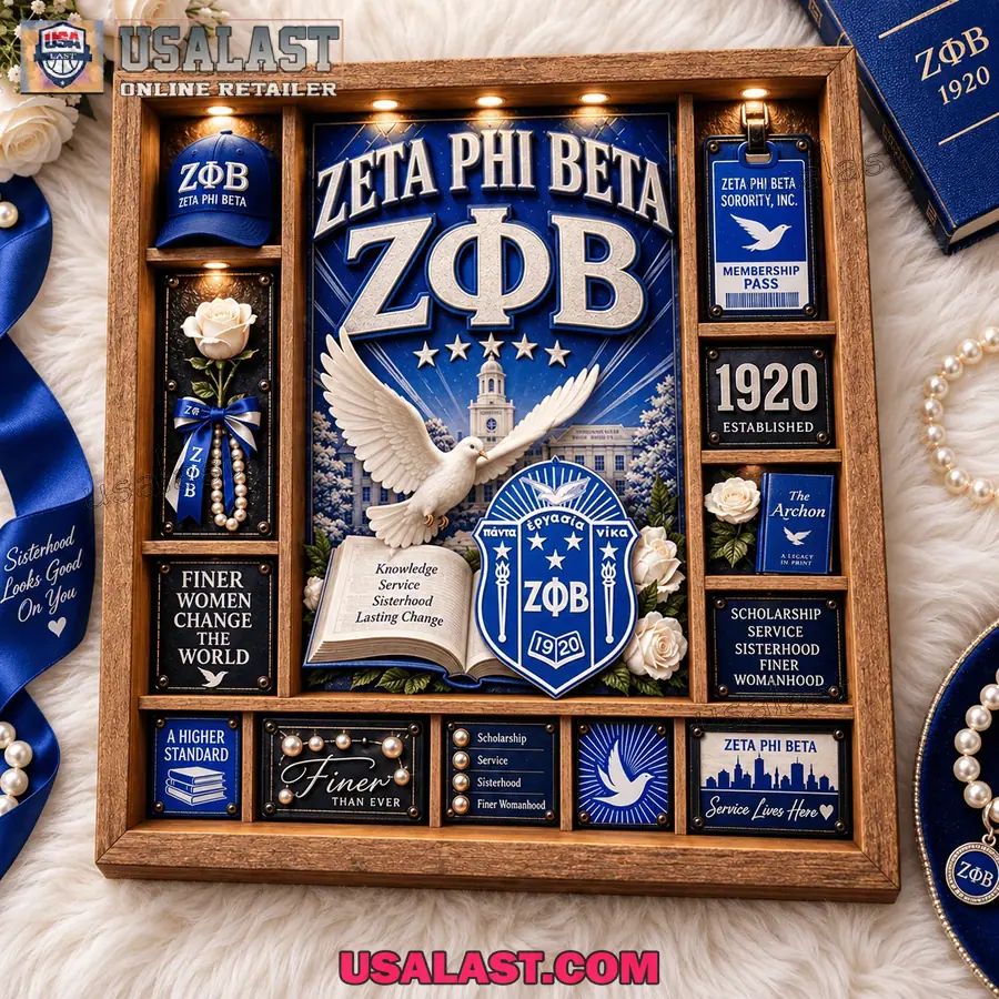 Zeta Phi Beta Custom Frame Light Box