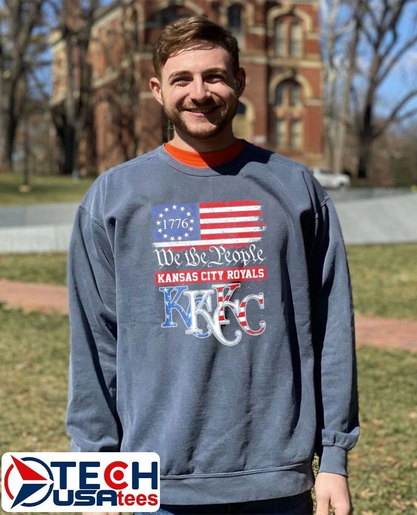 We The People Kansas City Royals 1776 USA flag shirt
