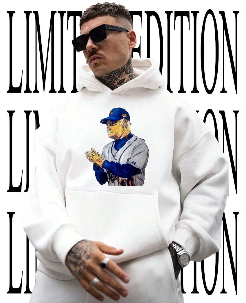 MLB Milwaukee Brewers Ned Yost 30 Baseball clapping caricature t-shirt