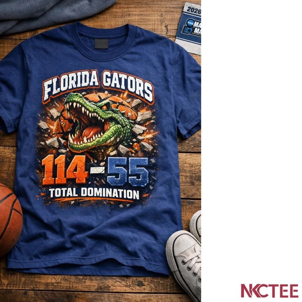 NKCtees Florida Gators 114-55 Prairie View A&M Panthers basketball 2026 NCAA Tournament Total Domination shirt