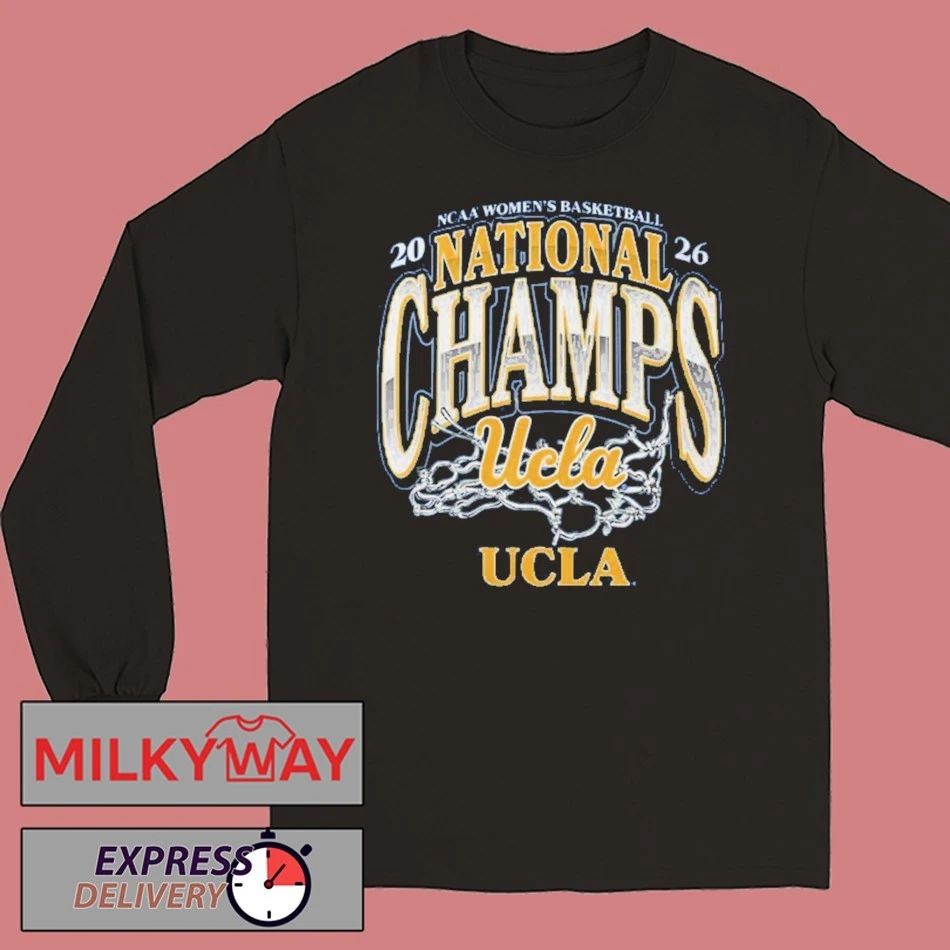 UCLA Bruins 2026 NCAA Women’s Basketball National Champions The Net Two Sided T-Shirt