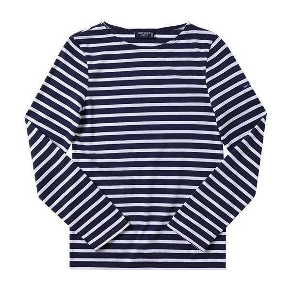 Saint James Mingquai Modern Striped Long Sleeve T-Shirt 9858 144734698