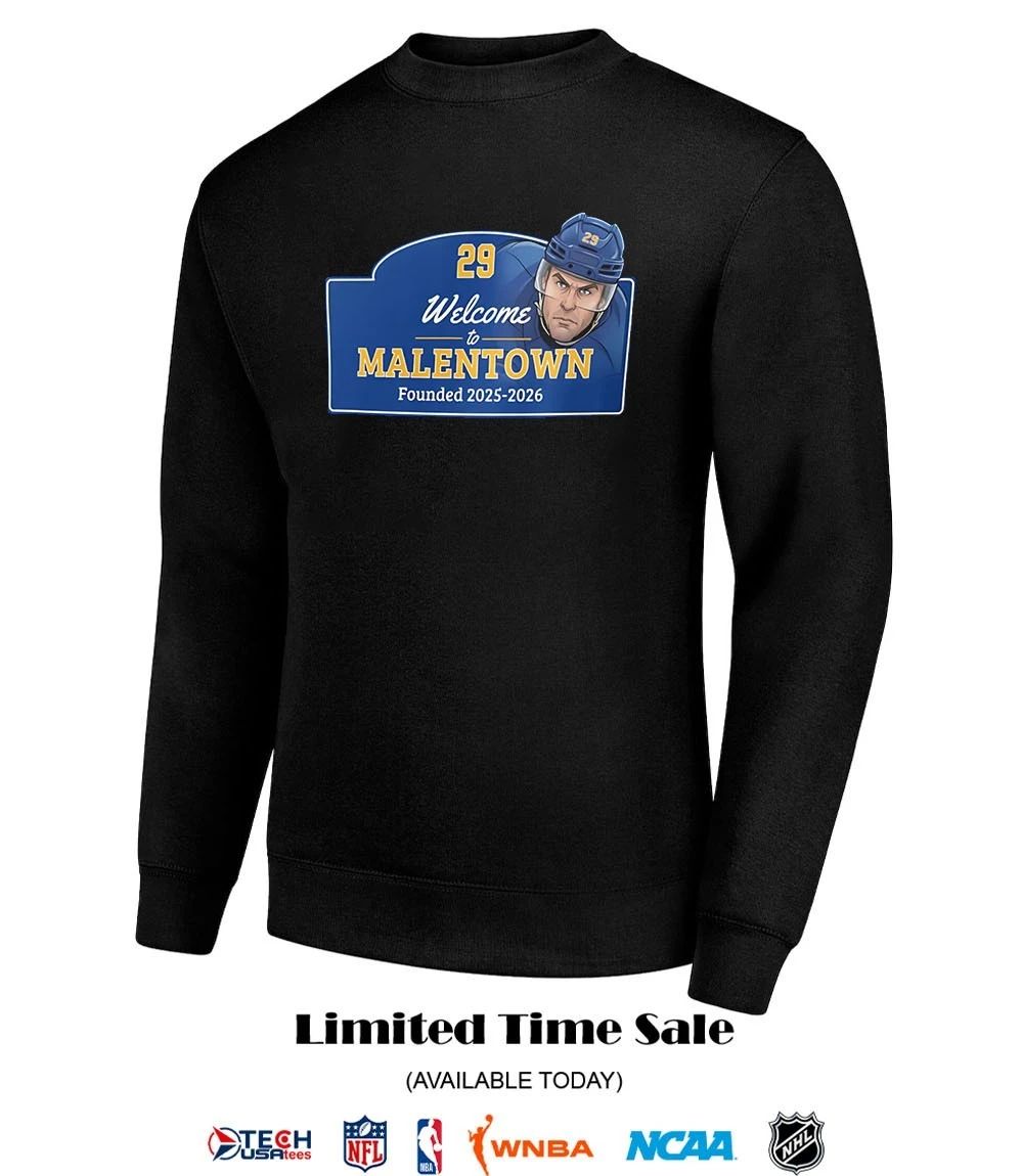 Welcome to Malentown founded 2025-2026 Beck Malenstyn Buffalo Sabres Hockey shirt
