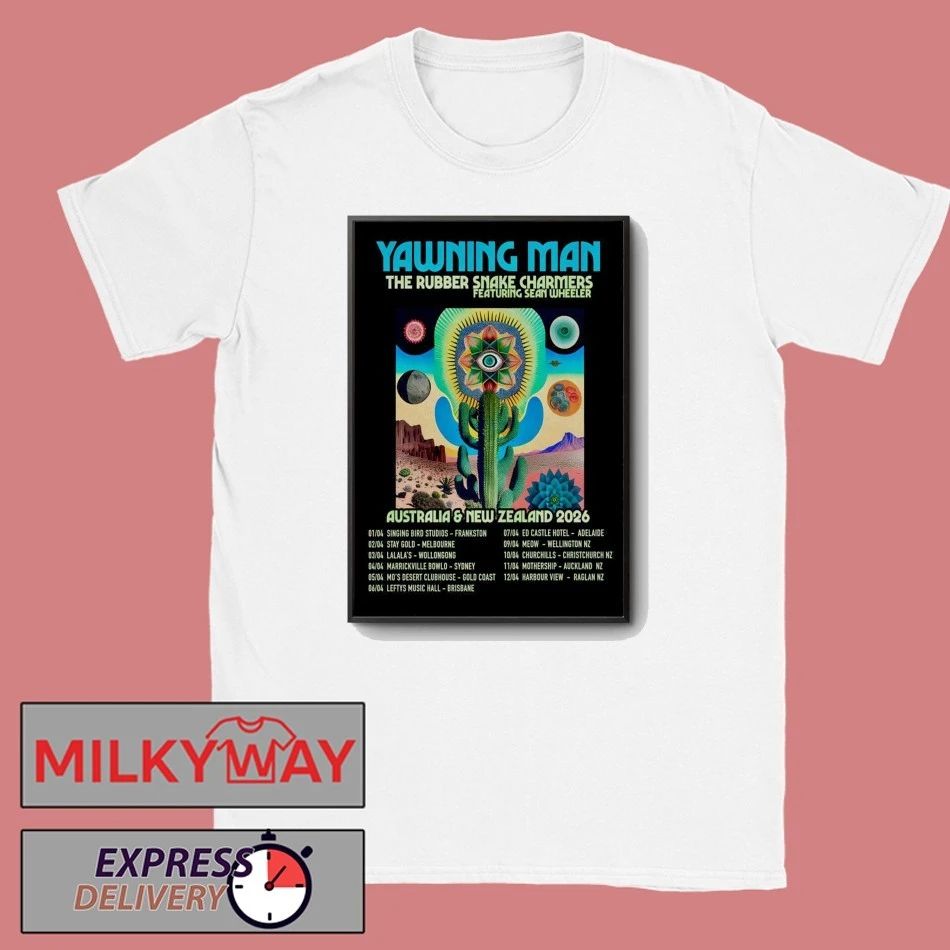 Yawning Man Australia And New Zealand 2026 Tour Poster shirt