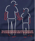 Father son neon shirt