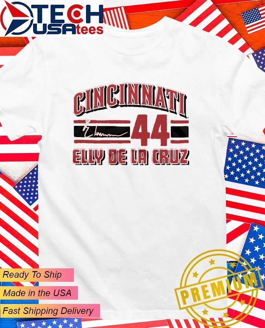 Cincinnati Reds Elly De La Cruz No. 44 signature shirt