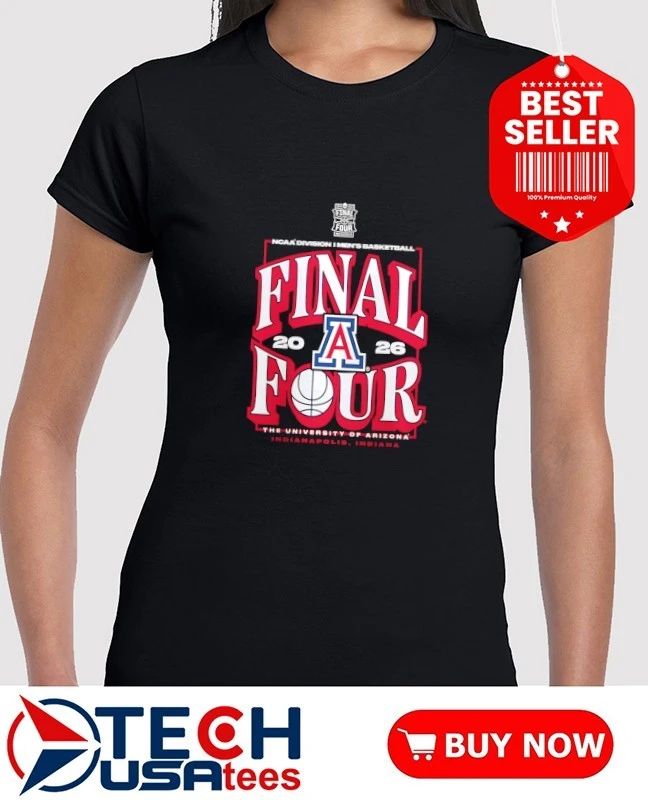 Arizona Wildcats 2026 NCAA Division I Men’s Basketball Final Four shirt by shopncaasports