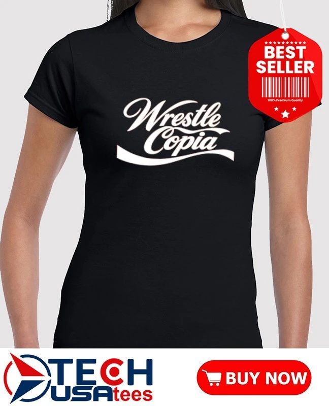 Wrestle Copia parody logo shirt