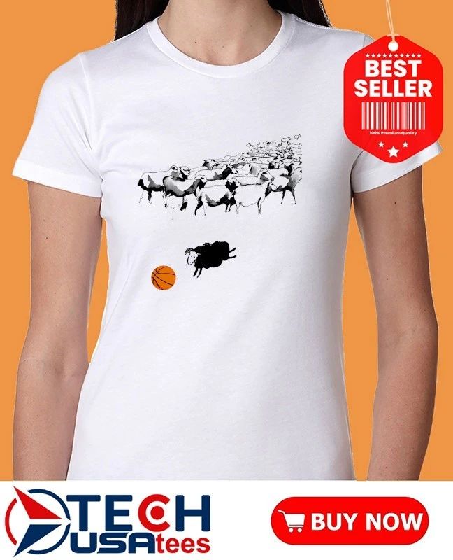 Triple Threat black sheep dribbling a basketball shirt