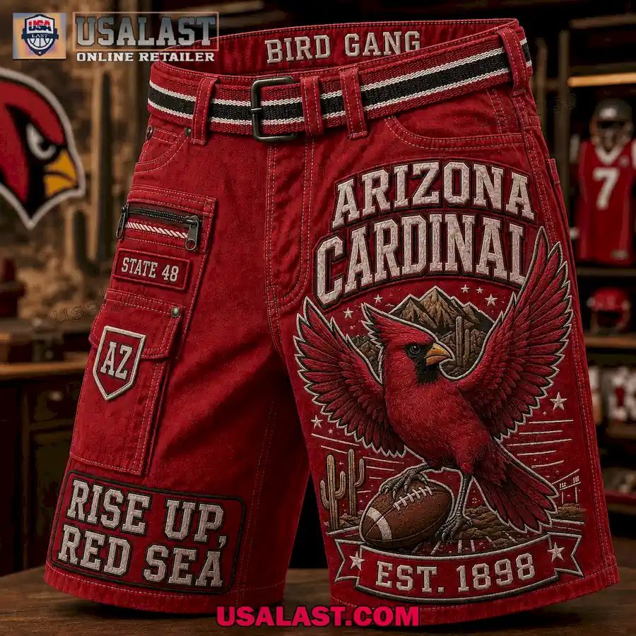 Arizona Cardinals Rise Up Red Sea Men Cargo Short