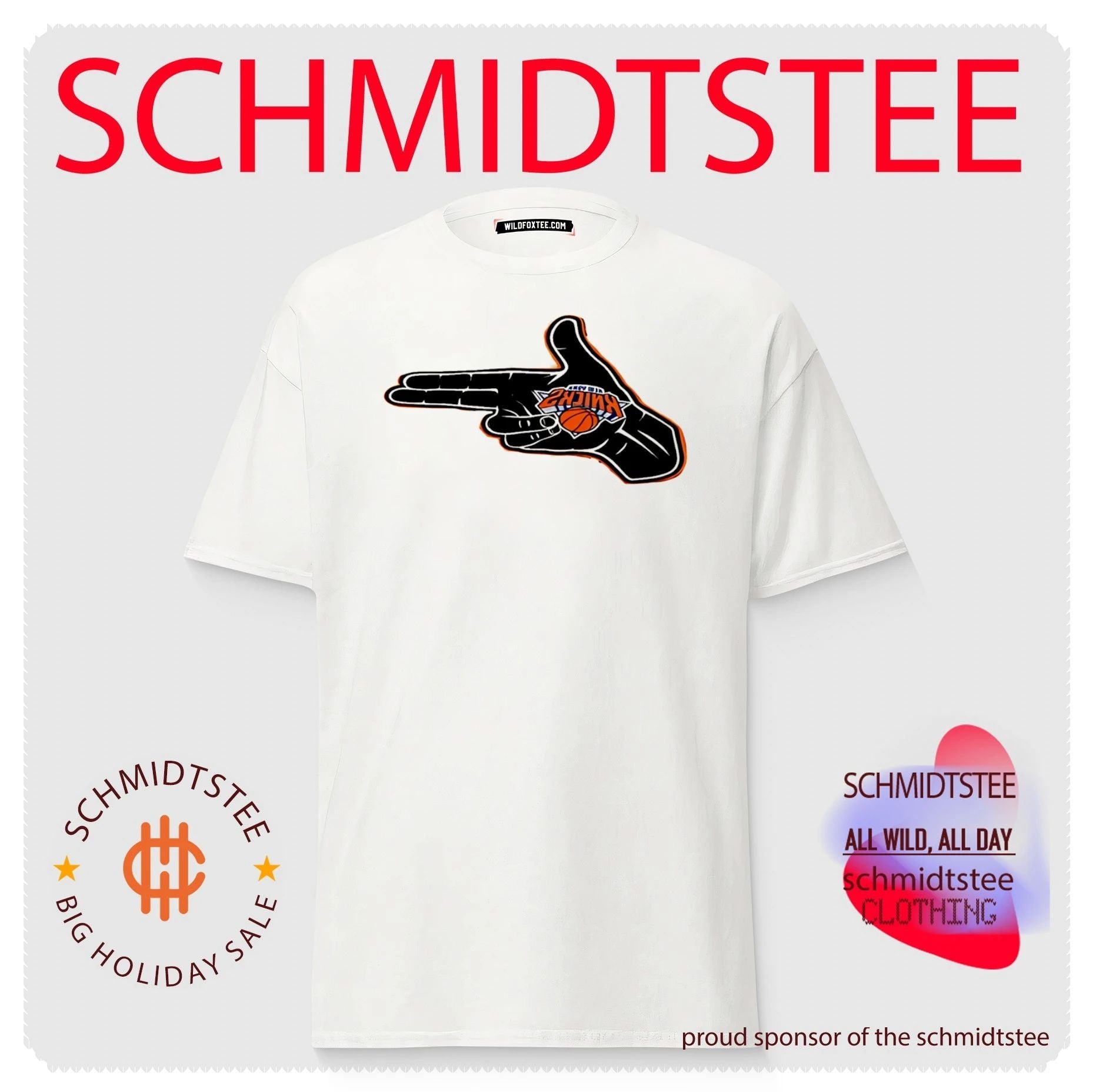 New York Knicks hand gesture illustration shirt