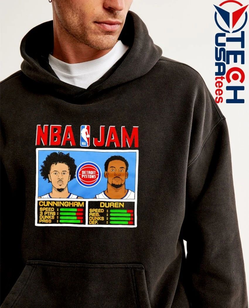 NBA Jam Detroit Pistons Cade Cunningham and Jalen Duren shirt