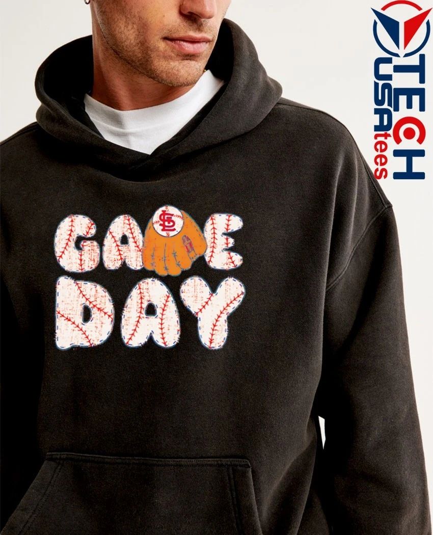 Game Day St. Louis Cardinals Baseball MLB glove shirt
