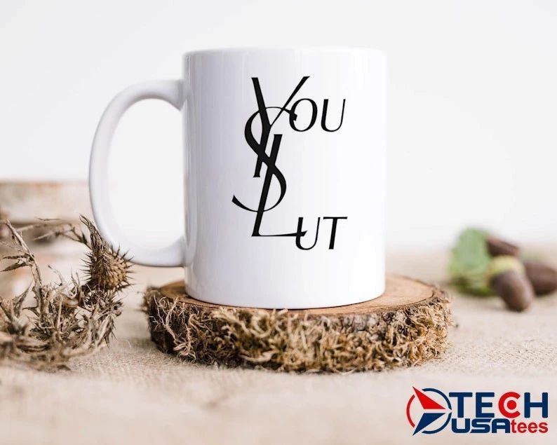 You slut logo parody shirt