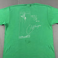 Vintage 80s Malaga Cove Cliffhangers Surf T Shirt Green Hanes Beefy T Size L