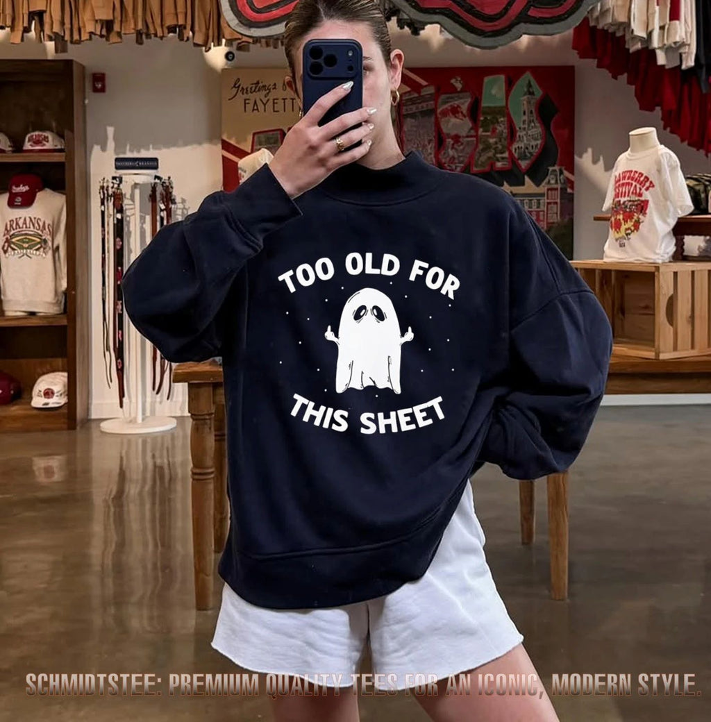 Too old for this sheet ghost Halloween 2026 shirt