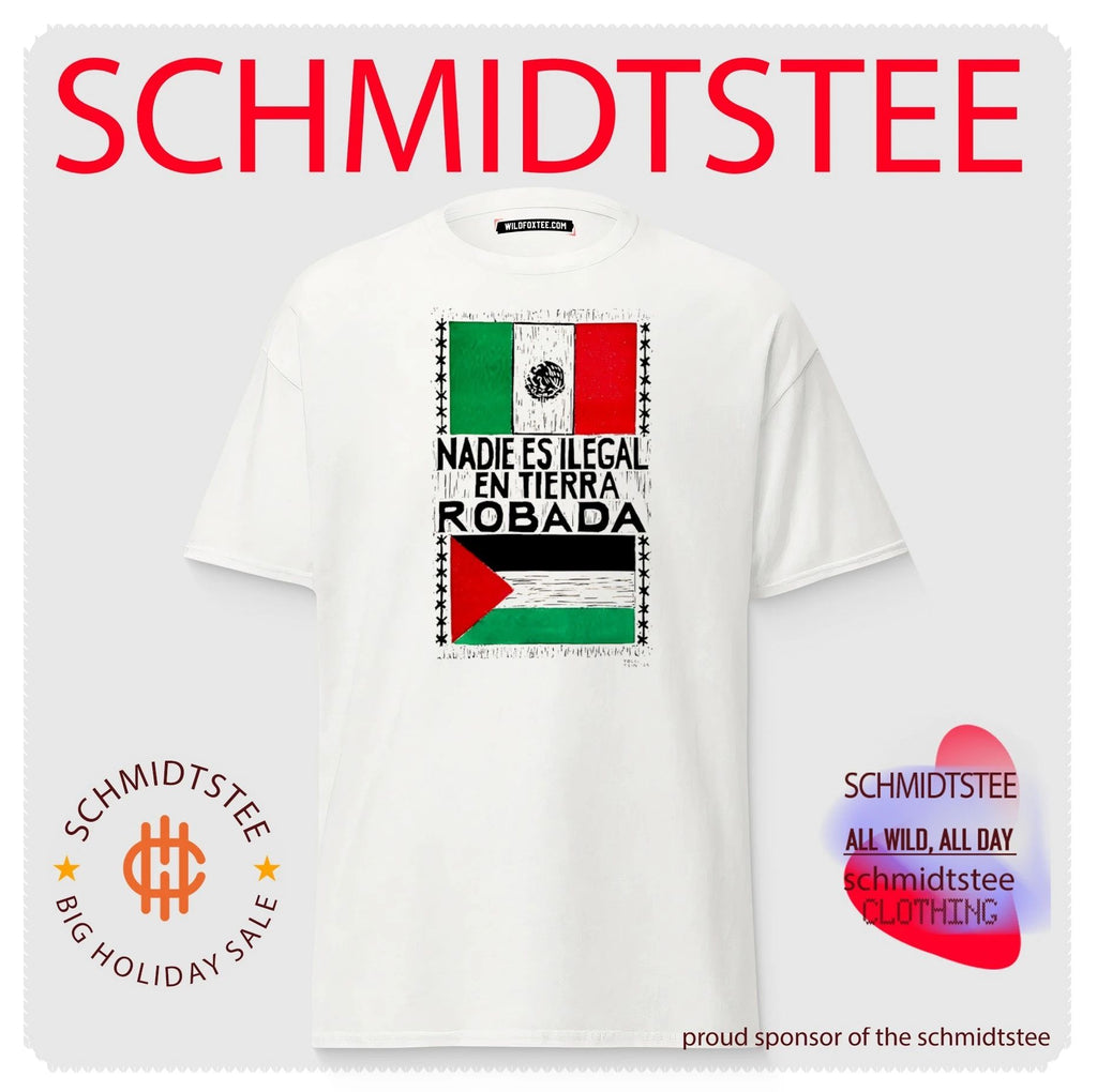 Nadie es ilegal en tierra robada Italian flag shirt