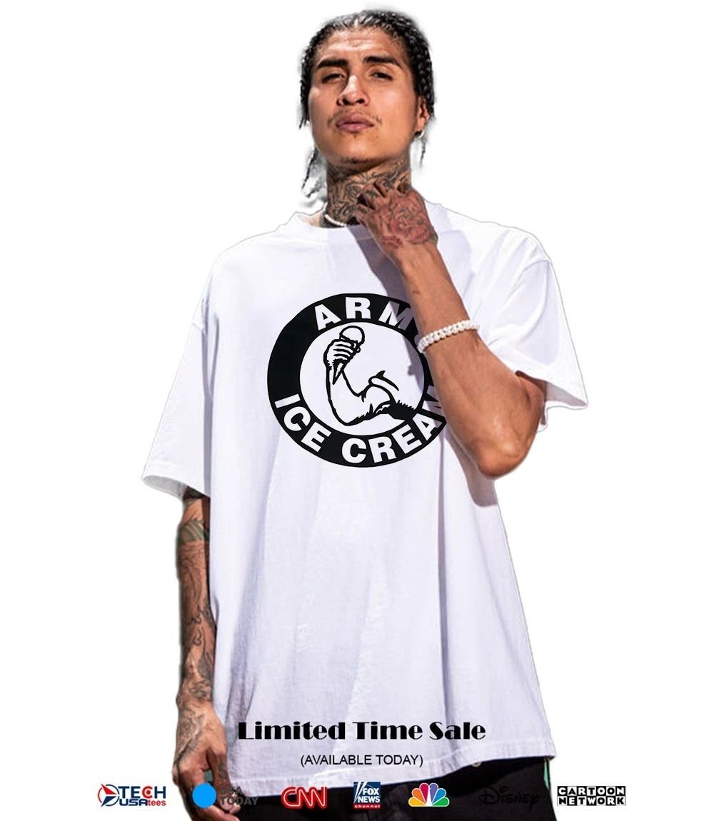 Arm and ice cream shirt
