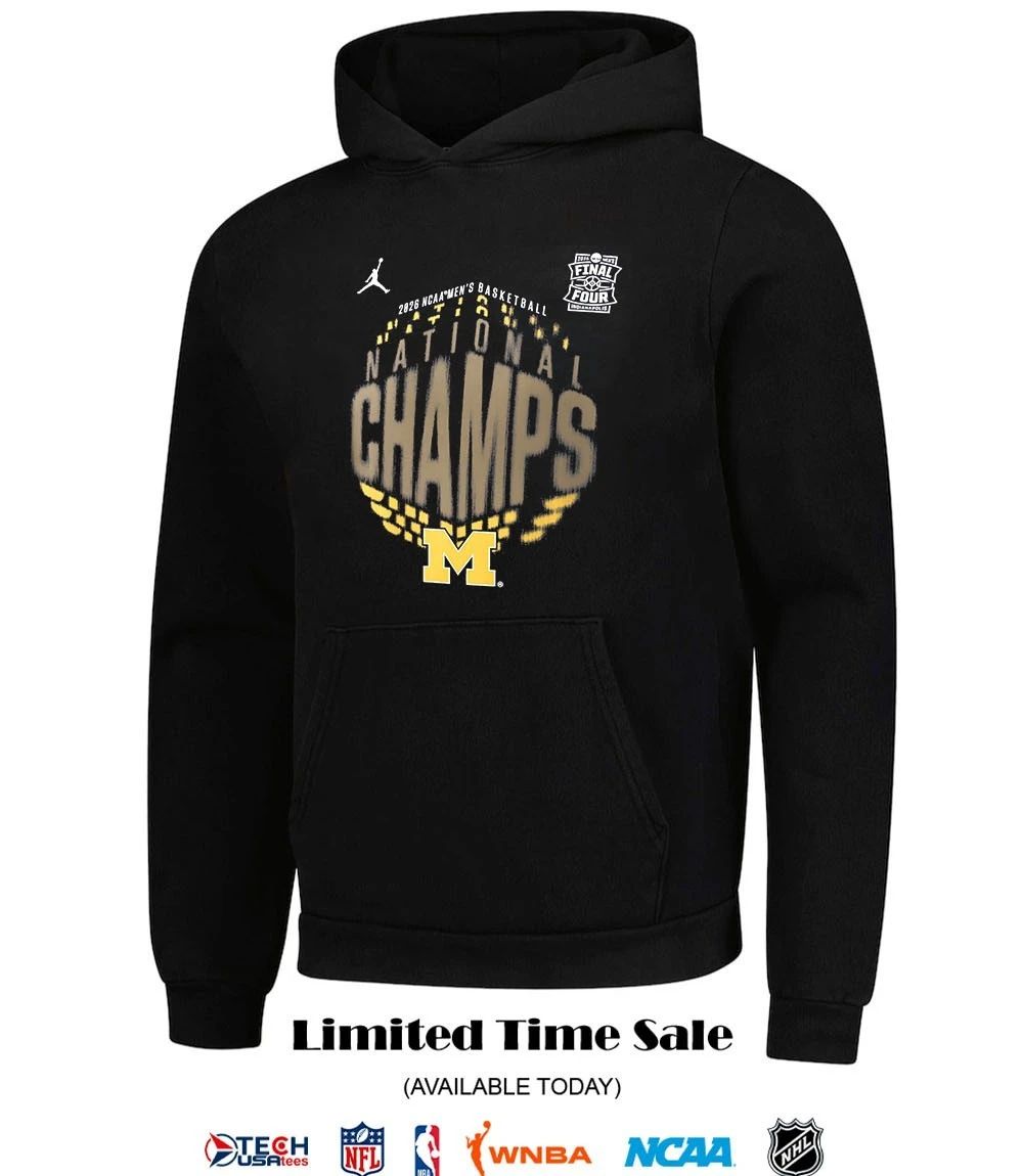 2026 NCAA Men’s Basketball National Champions Michigan Wolverines logo shirt