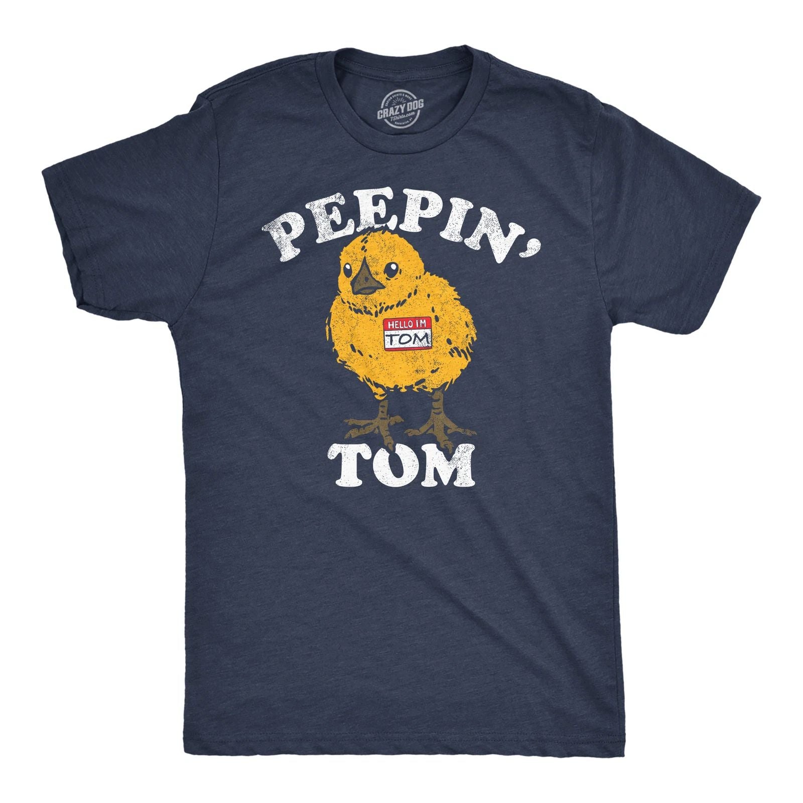 Mens Funny T Shirts Peepin Tom Sarcastic Graphic Tee for Men