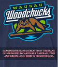 Wausau Woodchucks logo shirt