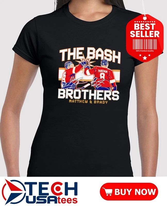 Matthew and Brady Tkachuk The Bash Brothers Florida Panthers signature shirt