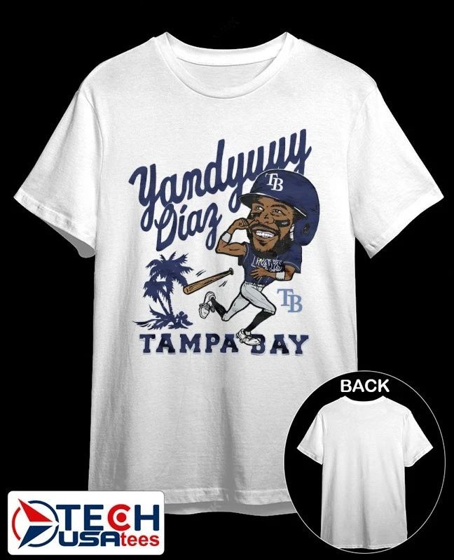 Tampa Bay Rays Yandy Diaz caricature signature shirt