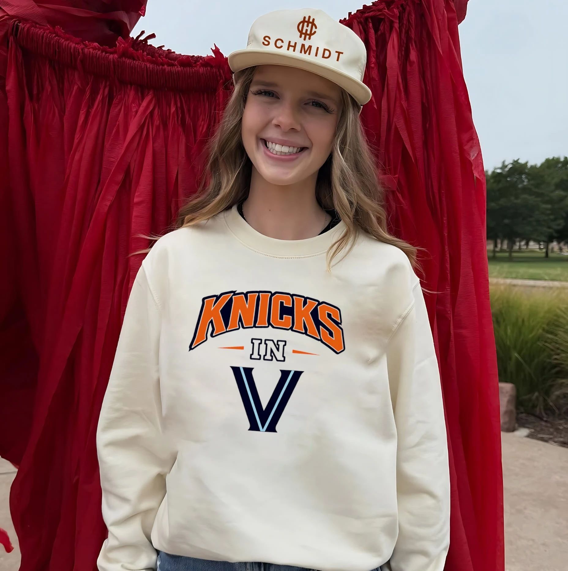 Knicks in 5 V Logo Champions shirt