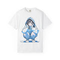 Anime-Style Unisex T-Shirt with Stylish Squatting Character, Casual Tee, [...]