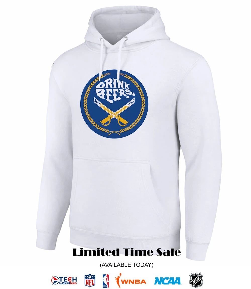Buffalo Sabres Drink Beers Blue and Gold Brotherhood logo shirt