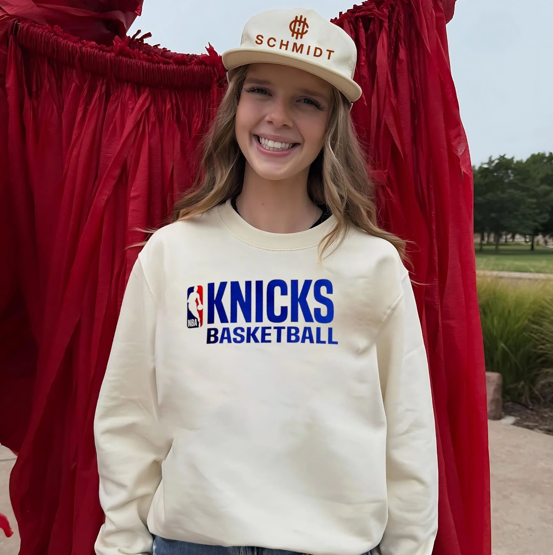 Rachel Green Knicks NBA logo shirt
