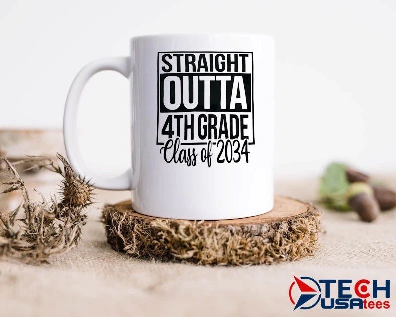 Straight Outta 4th Grade Class of 2034 shirt