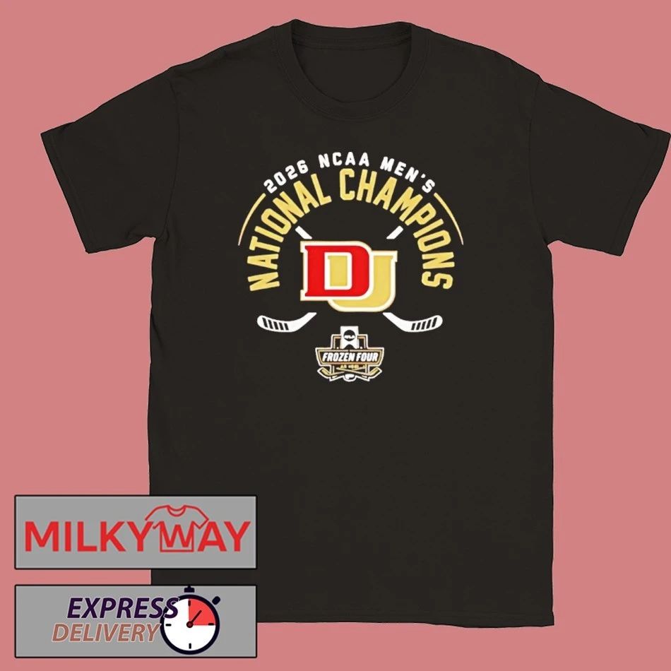 Denver Pioneers Mens Ice Hockey National Champions 26 Retro Shirts