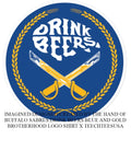 Buffalo Sabres Drink Beers Blue and Gold Brotherhood logo shirt