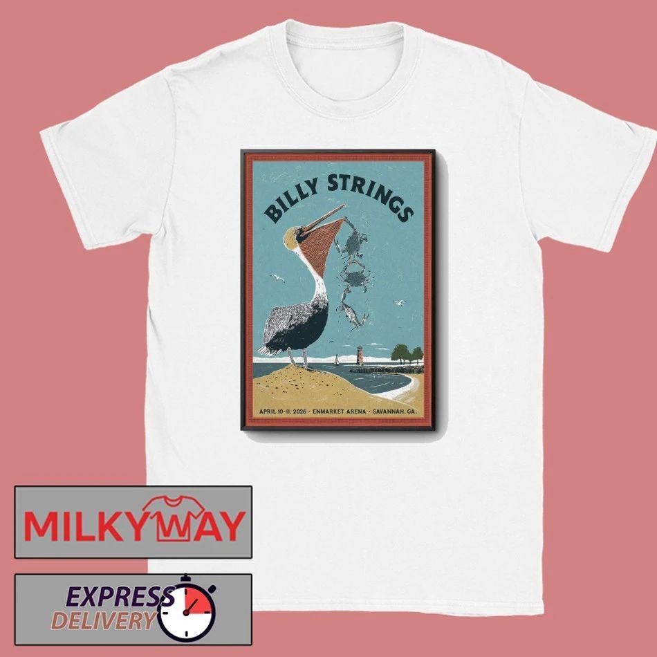 Billy Strings Savannah Enmarket Arena Apr 10-11 2026 Poster shirt