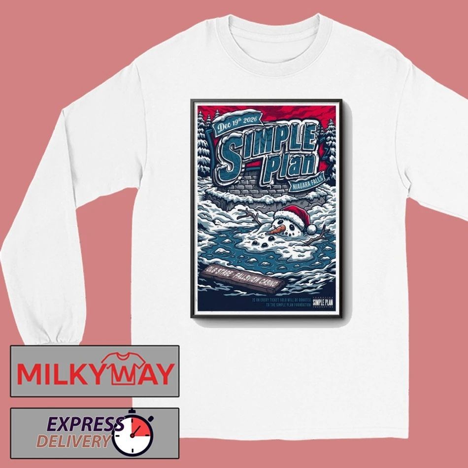Simple Plan 12 19 2026 Niagara Falls ON Poster shirt
