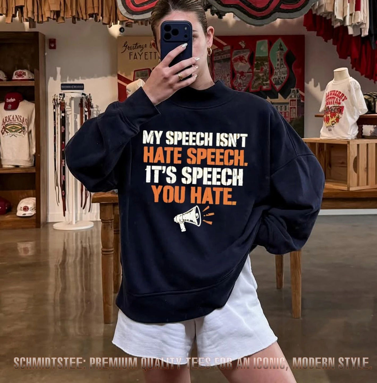 My speech isn’t hate speech it’s speech you hate speaker shirt
