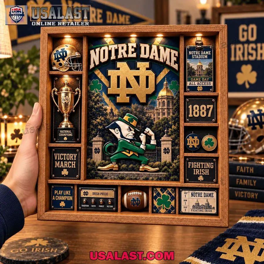 Notre Dame Fighting Irish Custom Frame Light Box