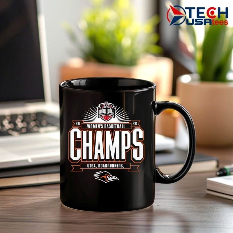 UTSA Roadrunners 2026 American Conference Women’s Basketball Tournament Champions shirt