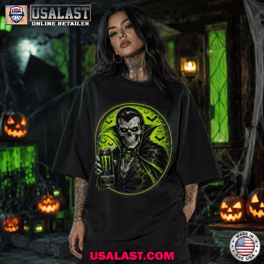 Monster Energy Quick Sip Spooky Night Halloween 2026 T-Shirt