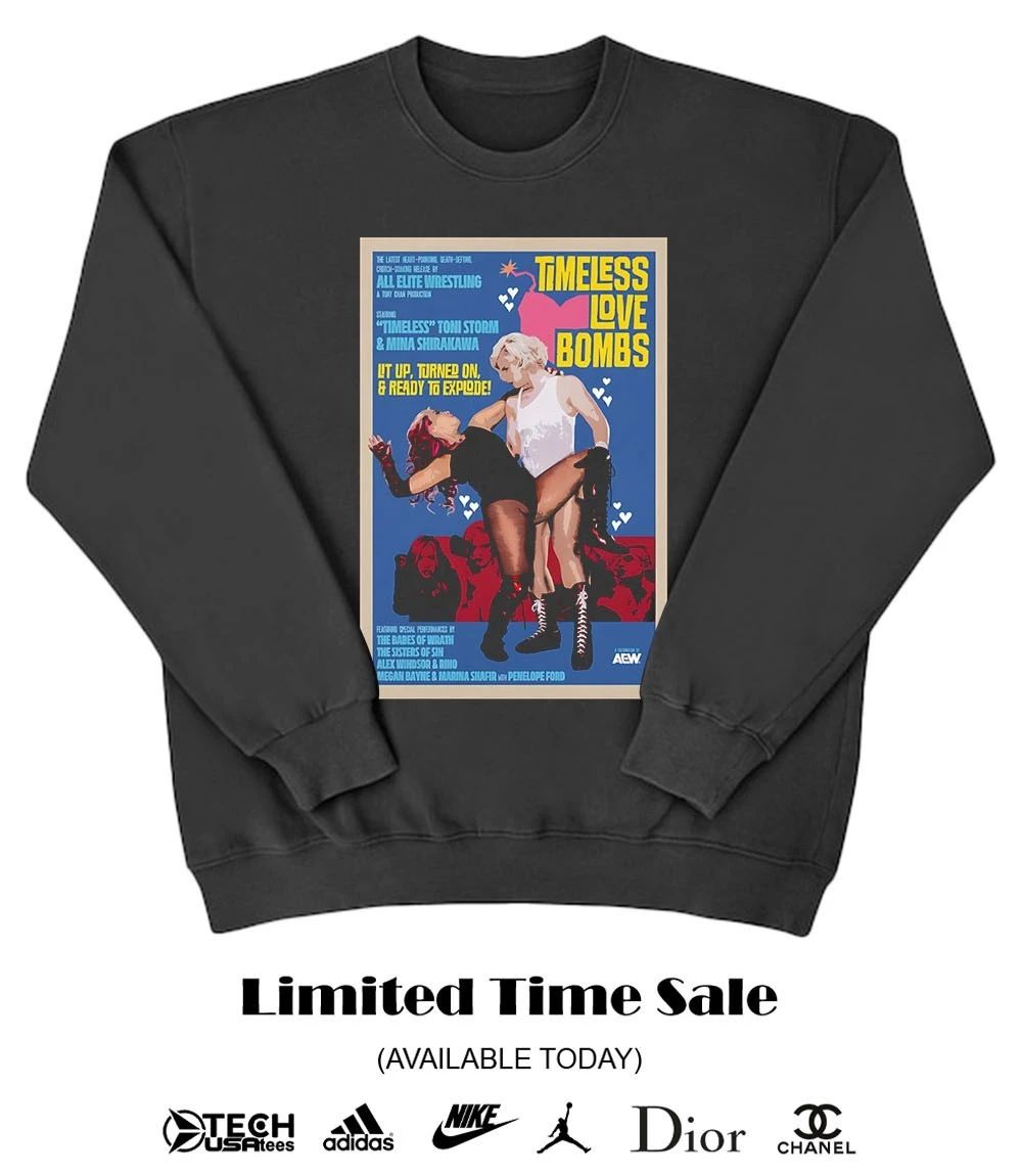 Toni Storm and Mina Shirakawa The Timeless Love Bombs Bombs Away T-shirt