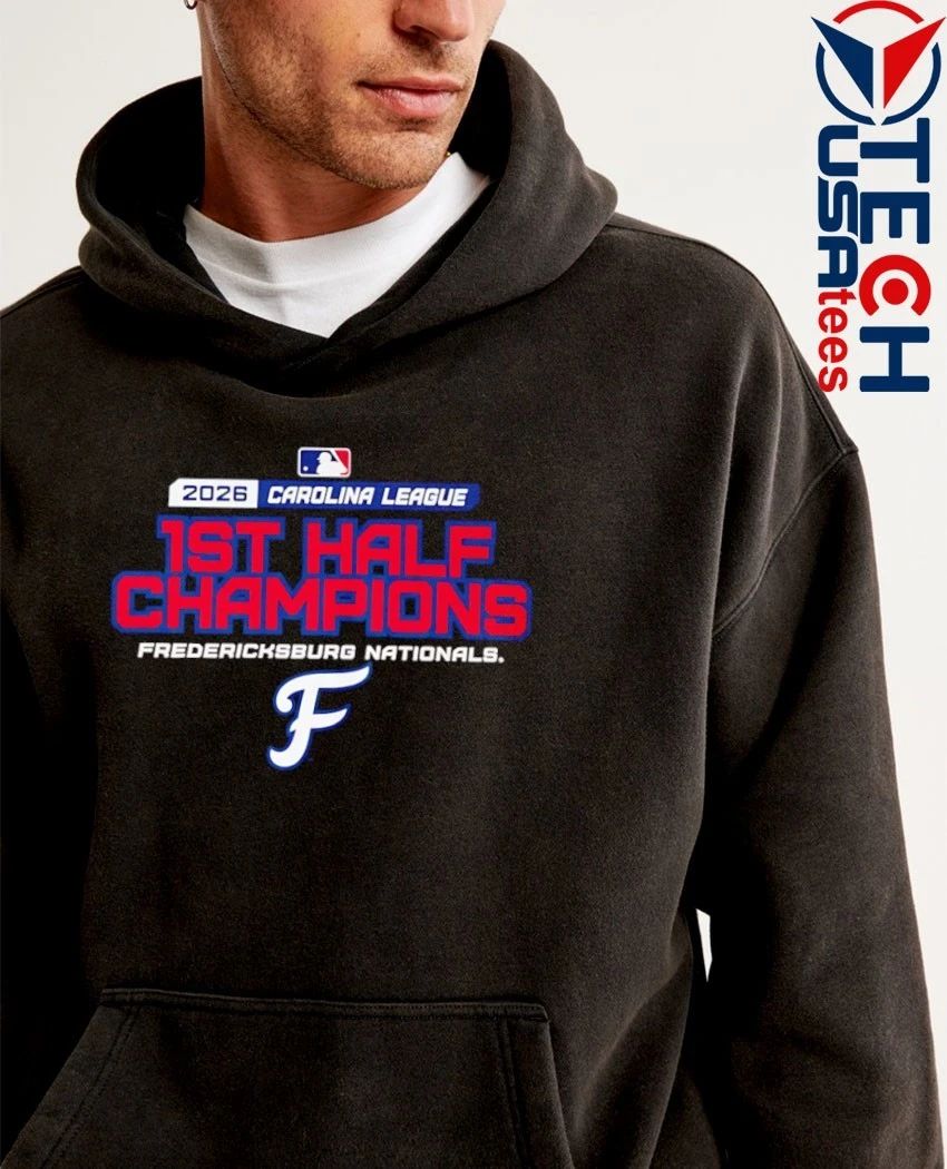Fredericksburg Nationals First Half Champions 2026 Carolina League logo shirt
