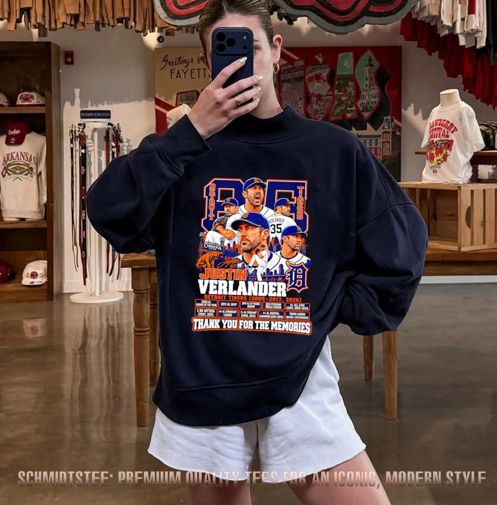 Detroit Tigers Justin Verlander Thank You For The Memories 2026 shirt