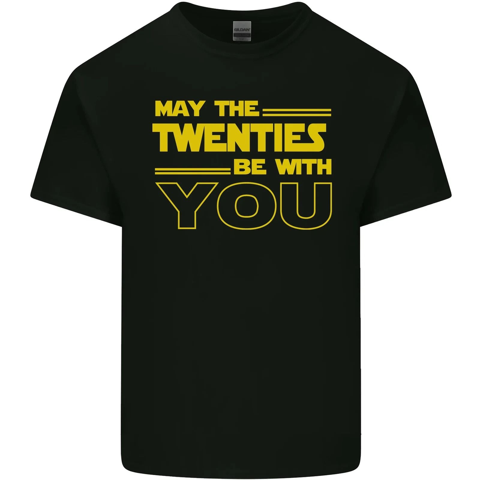 May the 20s Twenties Be With You Sci-Fi Mens Cotton T-Shirt Tee Top