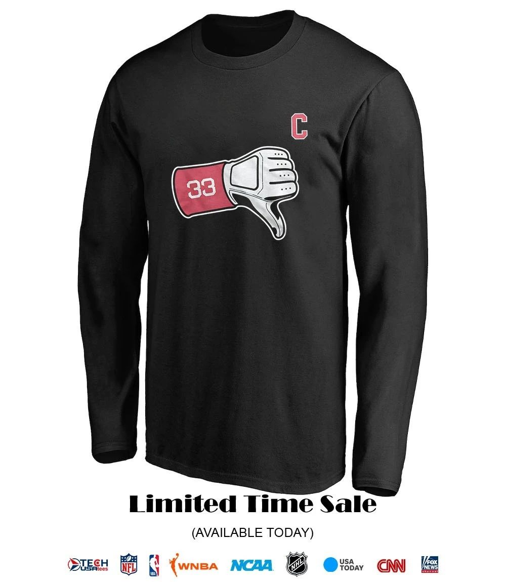 Cleveland Guardians 33 Tek thumbs down shirt
