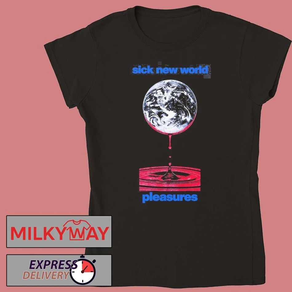 Pleasures Sick New World 2026 Las Vegas Merch Tee On April 25 2026 Bleed T-Shirt