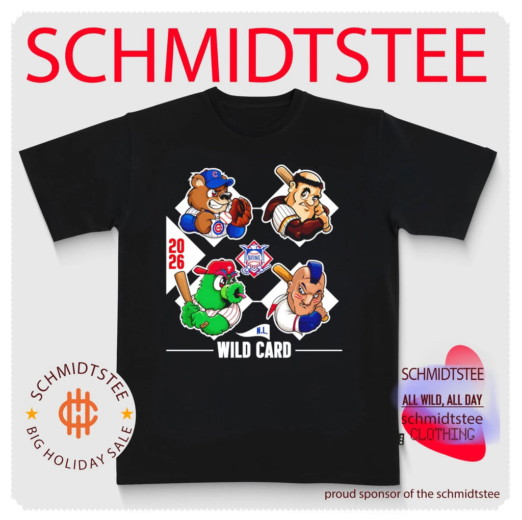2026 National League Wild Card Baseball Mascot Collage shirt